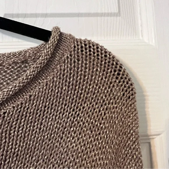 Ralph Lauren Taupe & Gold Knit Sweater - Picture 5 of 7